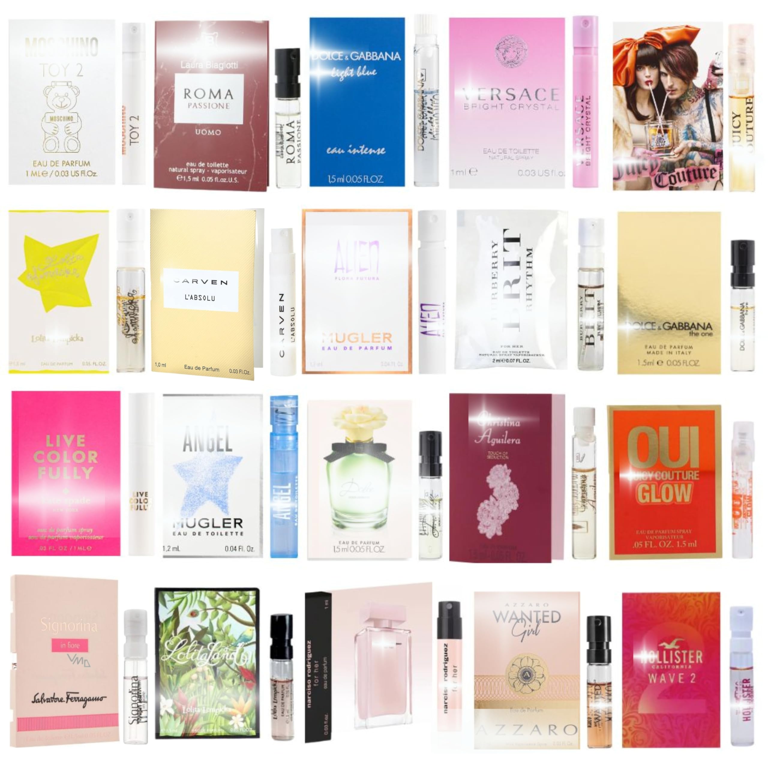 Women's Perfume Sampler Set Featuring 8 Designer Fragrance Brands - Perfect Gift Idea
| Women's Perfume Sampler Set wit